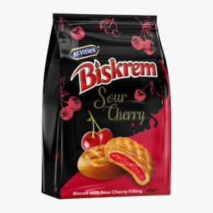 BISKREM SOUR CHERRY 160GR