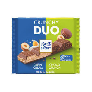 RITTER SPORT CIOCOLATA CRUNCHY DUO 218G