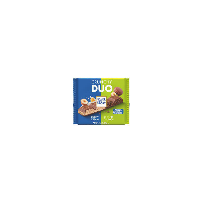 RITTER SPORT CIOCOLATA CRUNCHY DUO 218G