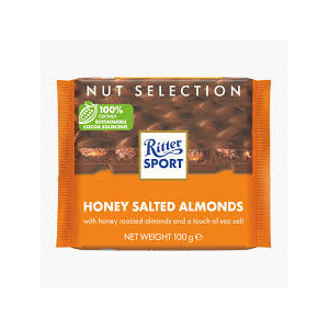 RITTER SPORT CIOCO  MIGDALE SARATE 100G