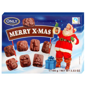 CHOCO SANTAS 100GR22BAX