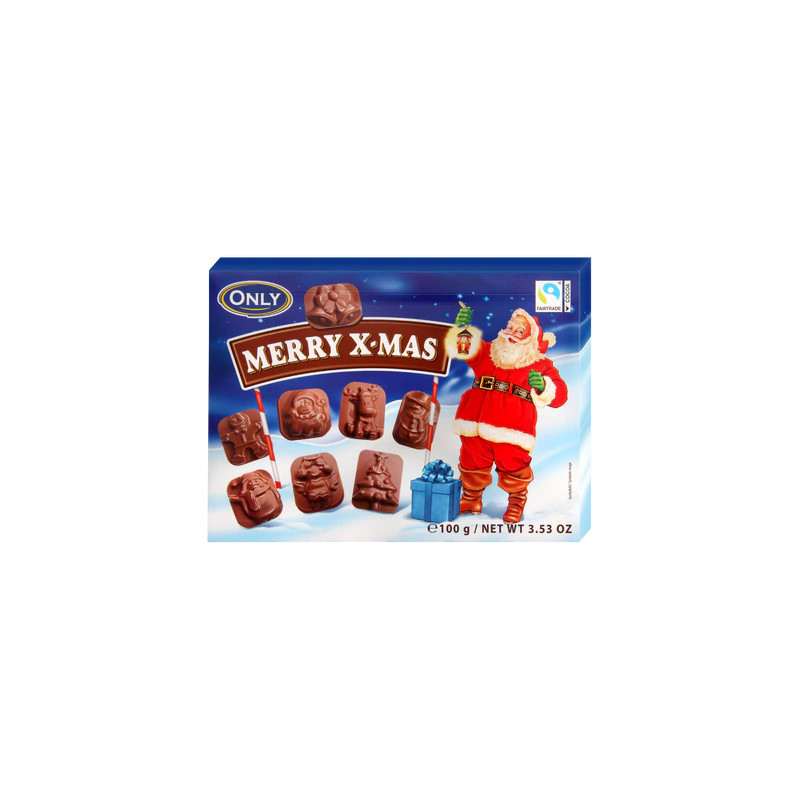 CHOCO SANTAS 100GR22BAX