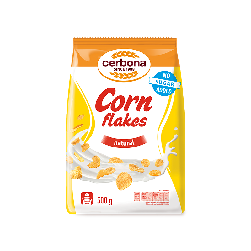 CERBONA FULGI DE PORUMB FARA ZAHAR 500GR