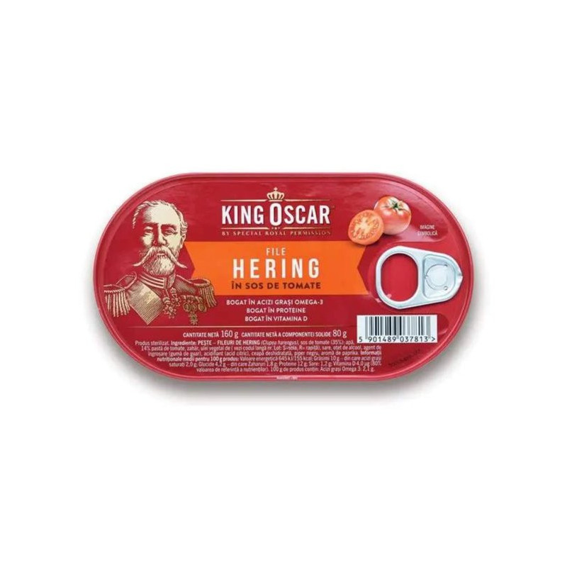 KING OSCAR HERING FILE TOMAT 160 G