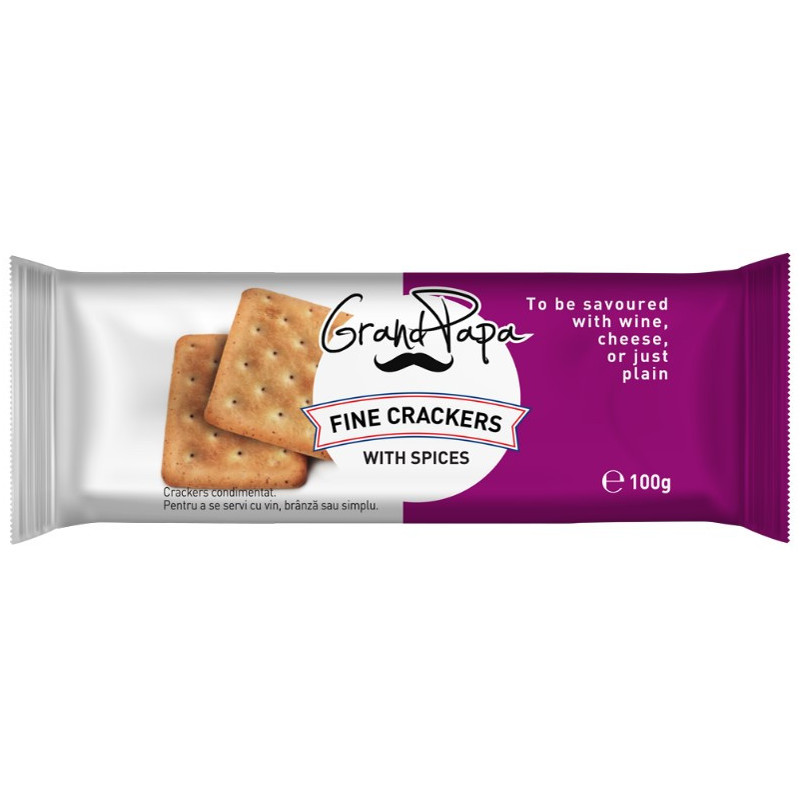GRAND PAPA BISCUITI SARATI VIN ROSU 100G
