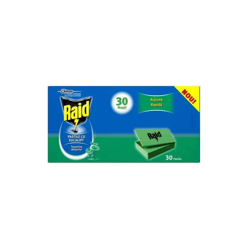RAID PASTILE EUCALIPT 30BUC
