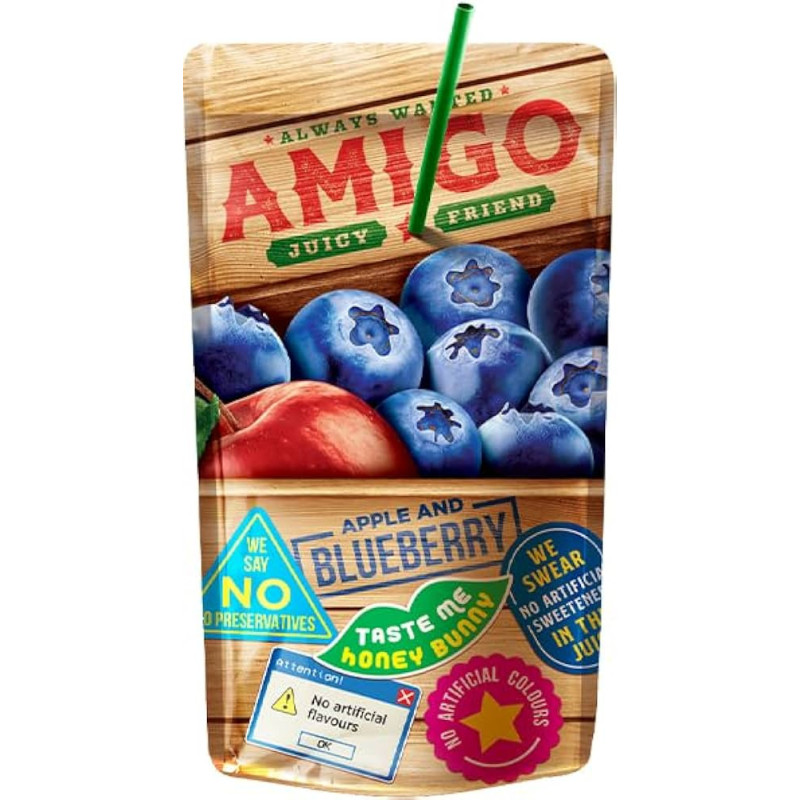 AMIGO FRUIT DRINK BLUEBERRY 02L30CUT