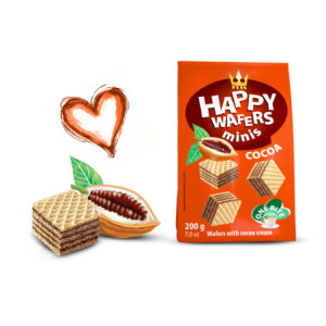 HAPPY WAFERS CACAO 200GR
