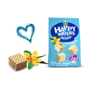 HAPPY WAFERS VANILIE 200GR
