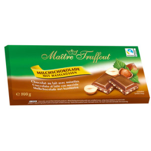 MAITRE CIOCOLATA LAPTE CU ALUNE 100GR