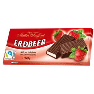 ERDBEER CIOCOLATA CU CREMA CAPSUNI 100GR